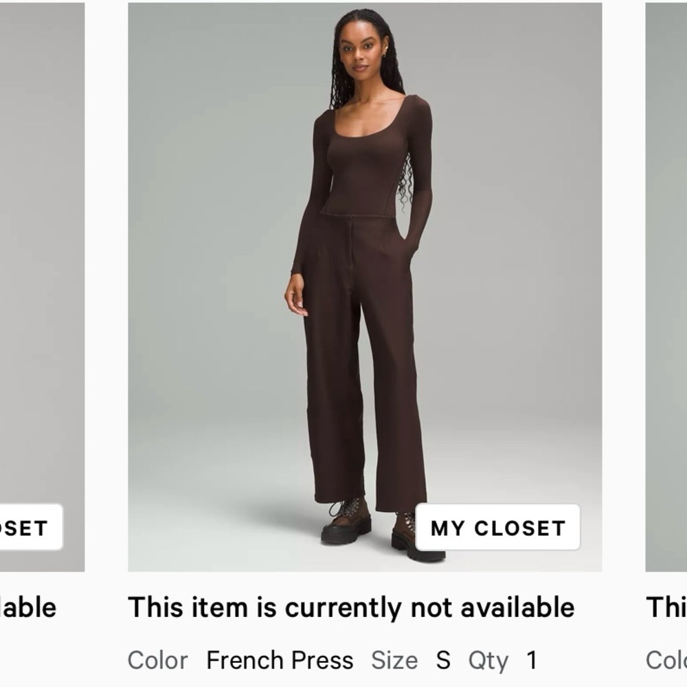 LULULEMON | Espresso long sleeve squareneck bodysuit | Sz S